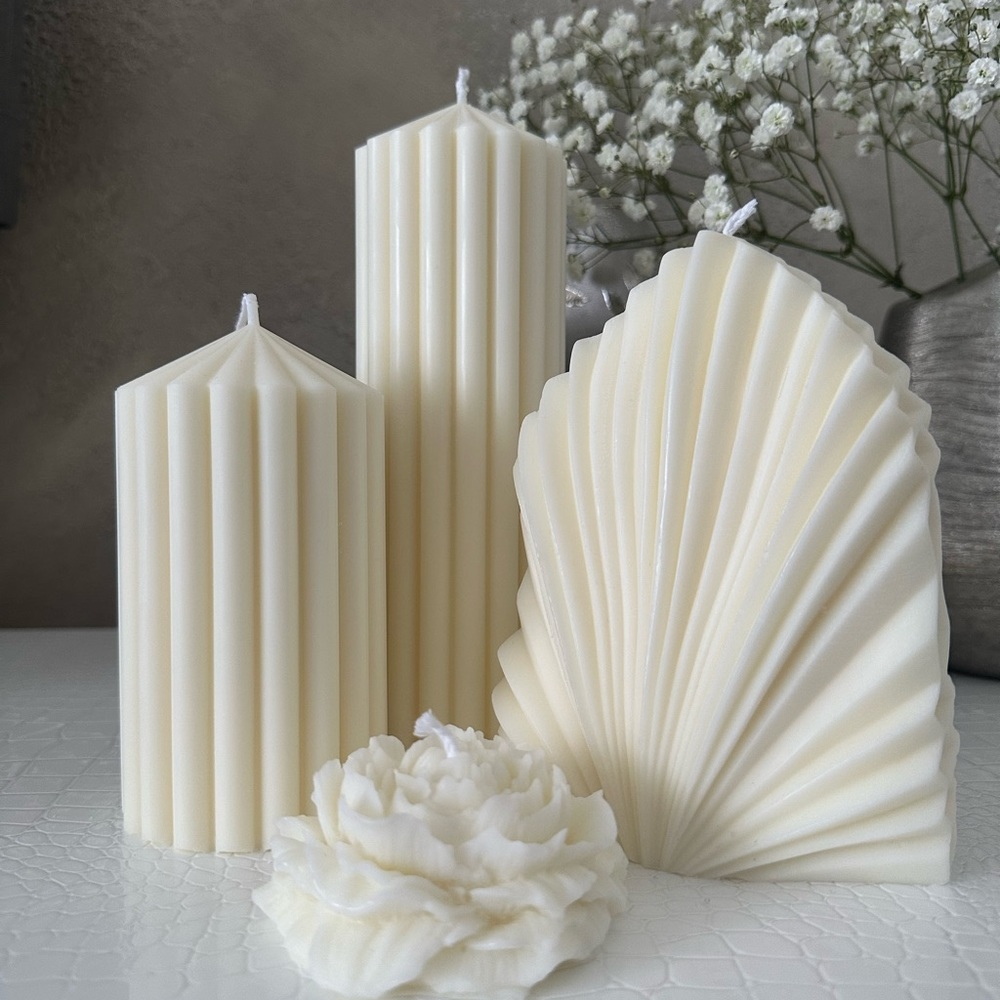 Set of beautiful candles.